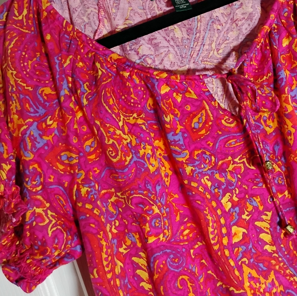 Peasant Top LAUREN Ralph Lauren - Picture 2 of 8